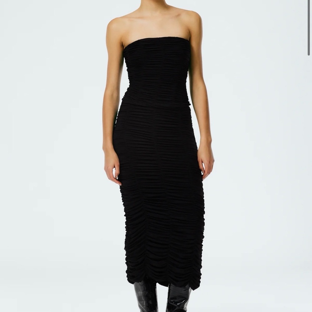 TIbi Ruched skirt and strapless top